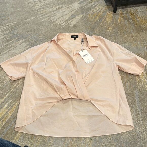 theory ss twist shirt Quartz icon shirting 2 new with tag size S MSRP $195 - Picture 4 of 13